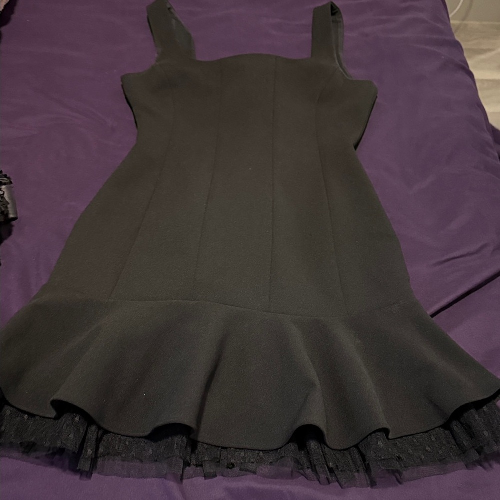 BCBGMaxAzria Black Midi Dress